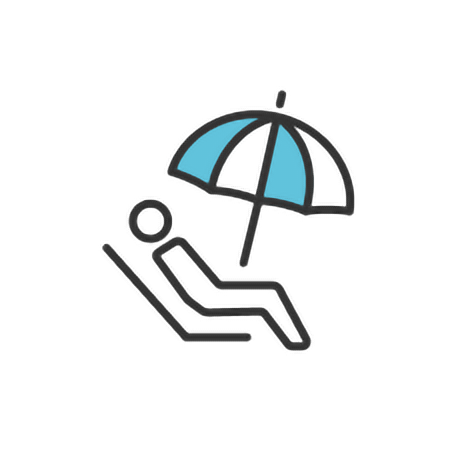 休暇をイメージしたイラスト