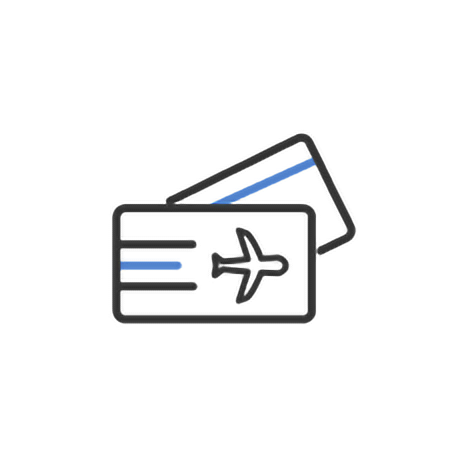 旅行割引をイメージしたイラスト