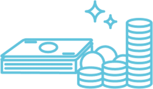 取扱額をイメージしたイラスト